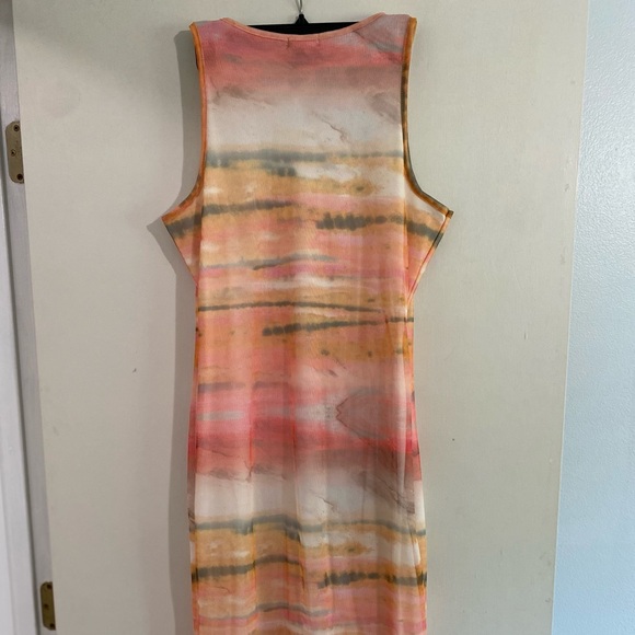 NTW Boohoo midi dress multicolor tie-dye - Picture 6 of 7